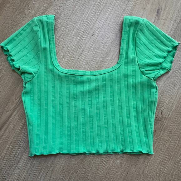 Offline by Aerie Green Crop Top Size XS - Picture 5 of 5
